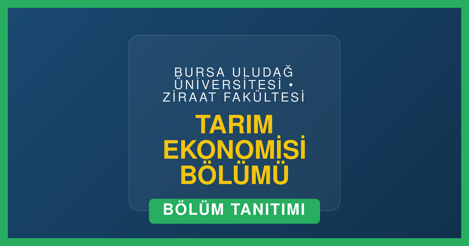 Tarım, Gıda ve Ekonominin Kesişim Noktası: Bölümümüzü Yakından Tanıyın